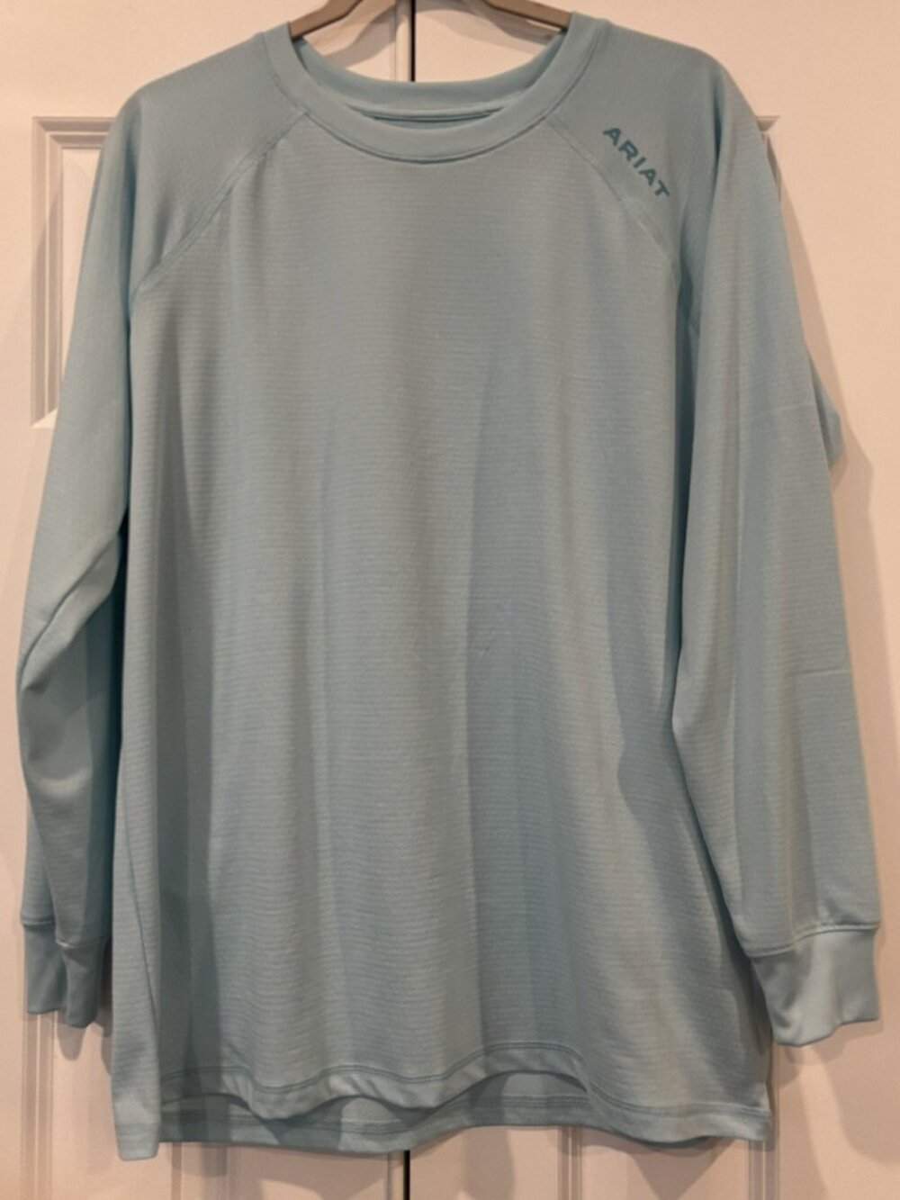 Ariat Rebar Heat Fighter Essential L/S Shirt | Powder Blue | NWOT